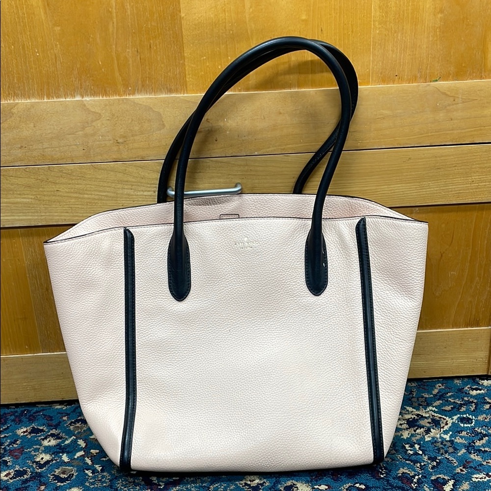 Elegant Black and Cream Tote Bag